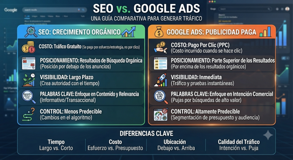 SEO o Google Ads imagen representativa