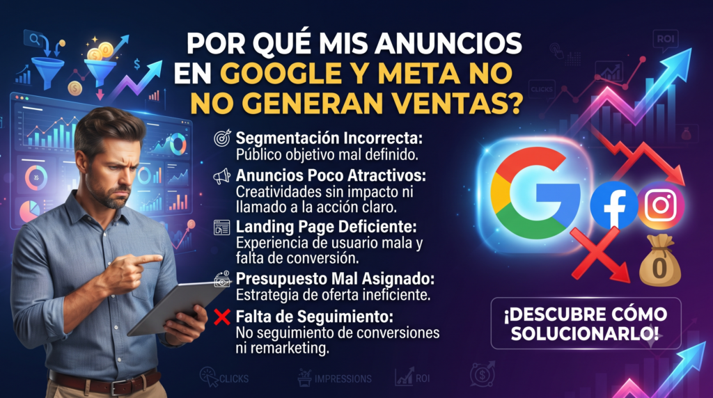 por qué mis anuncios no generan ventas